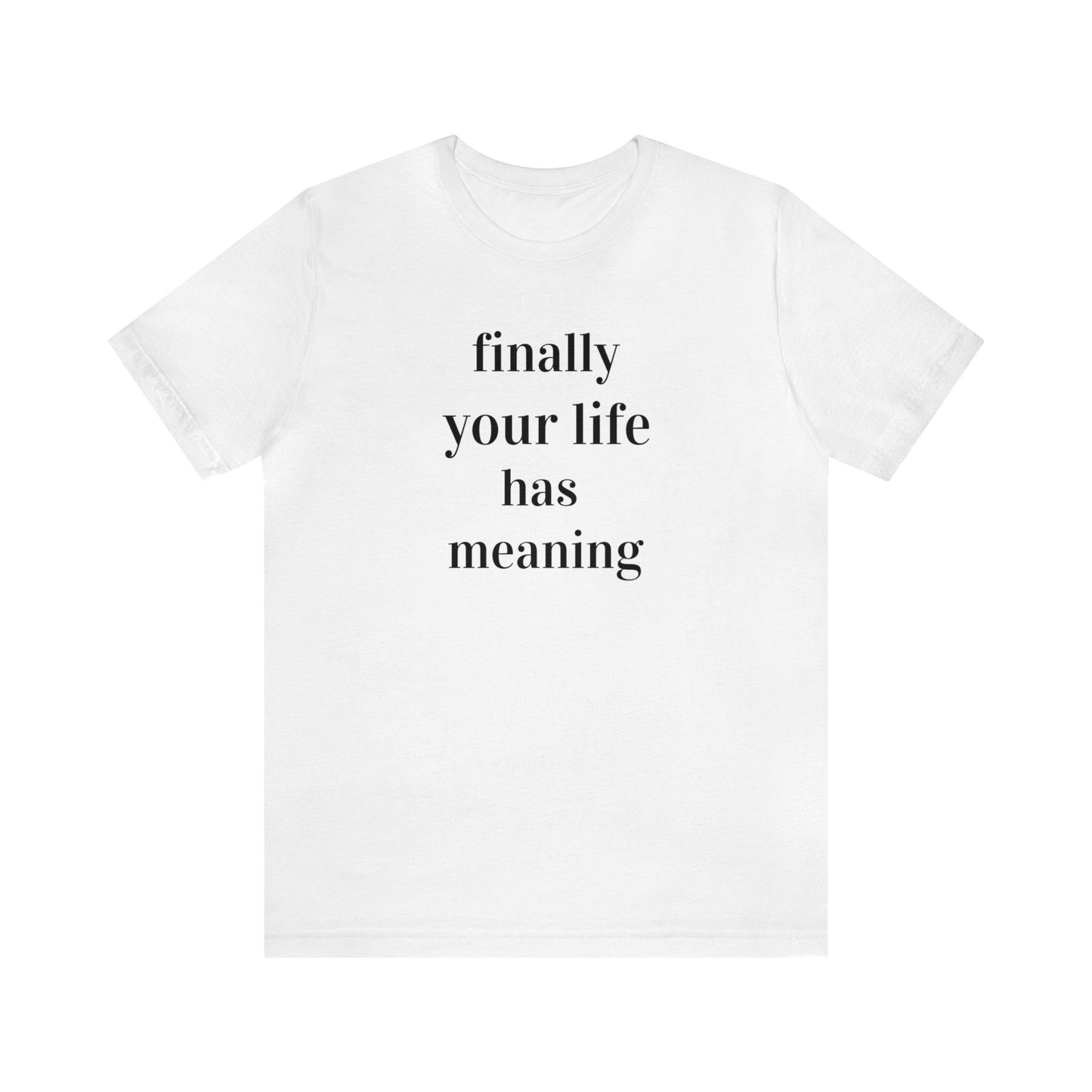 "Finally Your Life Has Meaning" is what The Rock says to all of the Cody Crybabies who support Cody Rhodes every week. This is the best shirt to wear as you support The Bloodline at Wrestlemania! 