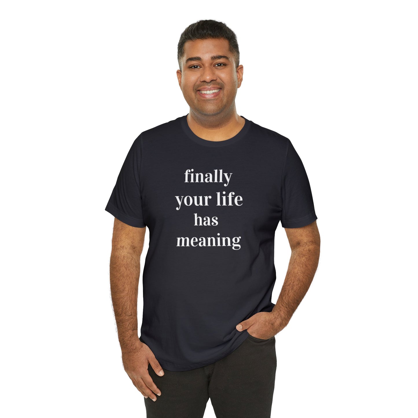 "Finally Your Life Has Meaning" is what The Rock says to all of the Cody Crybabies who support Cody Rhodes every week. This is the best shirt to wear as you support The Bloodline at Wrestlemania! 